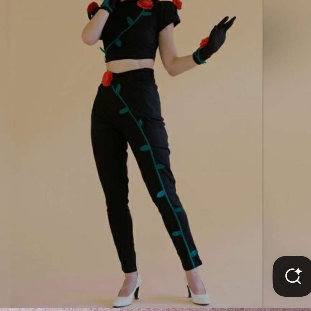 Samantha Pleet Persephone high waisted Pants. 💚sold out everywhere. Rare green! - Picture 3 of 3